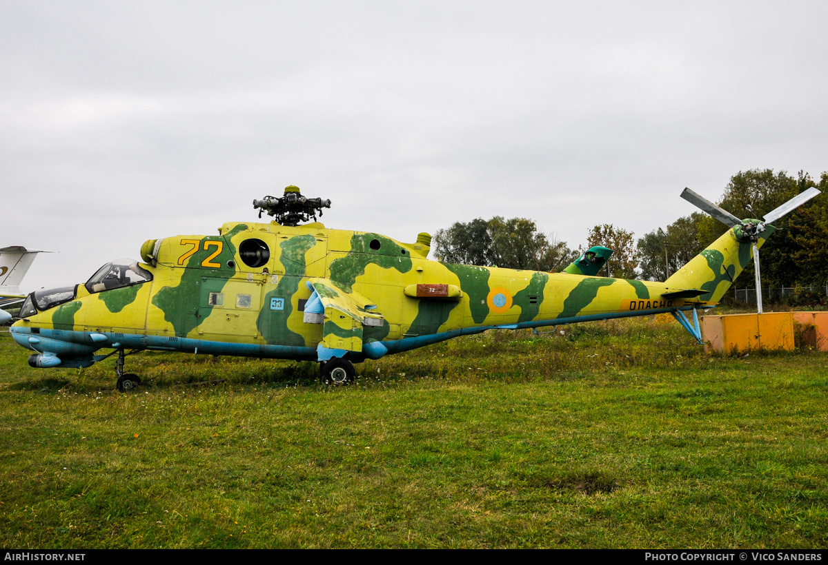 Aircraft Photo of 72 yellow | Mil Mi-24P | Ukraine - Air Force | AirHistory.net #761566