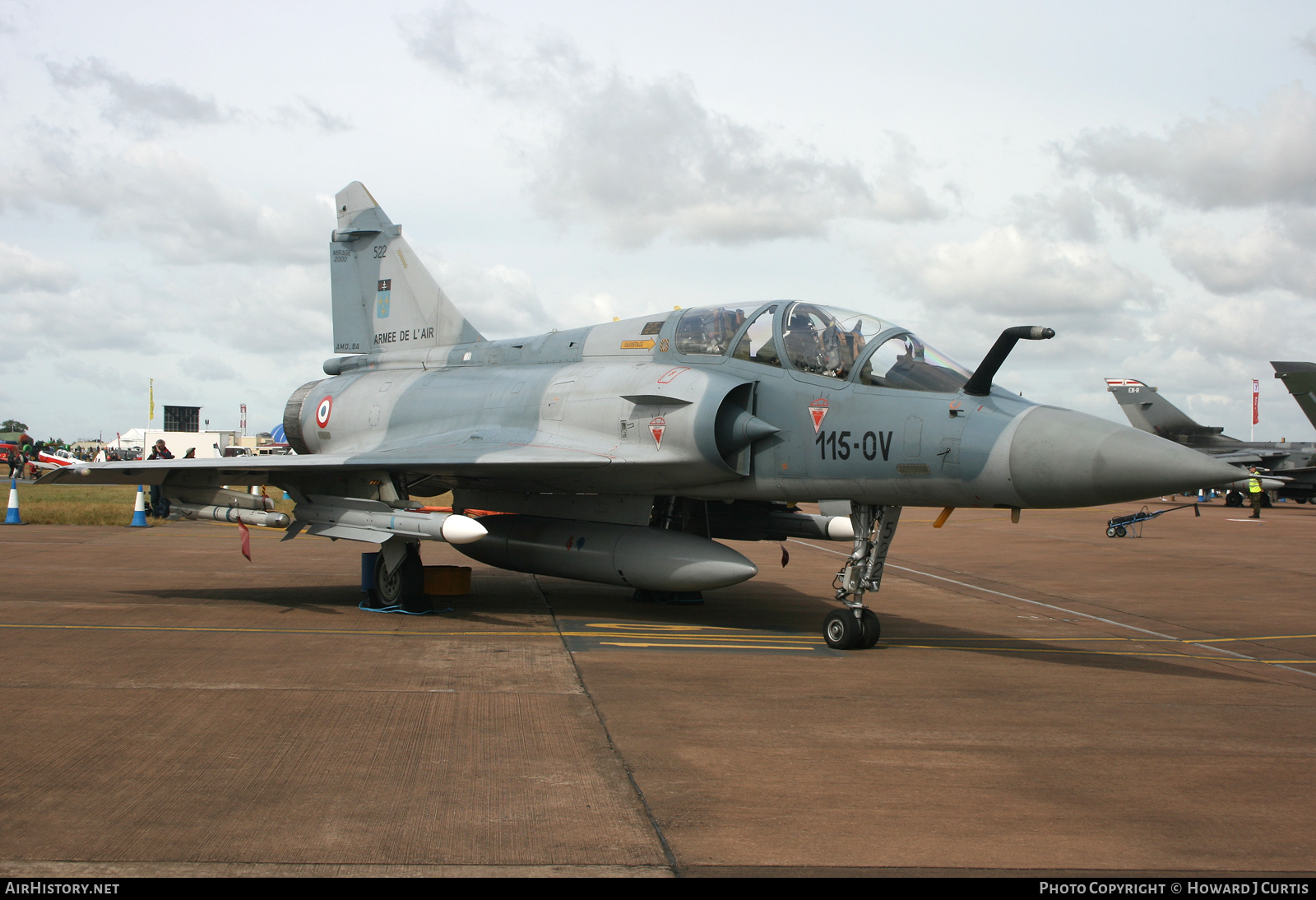 Aircraft Photo of 522 | Dassault Mirage 2000B | France - Air Force | AirHistory.net #761585