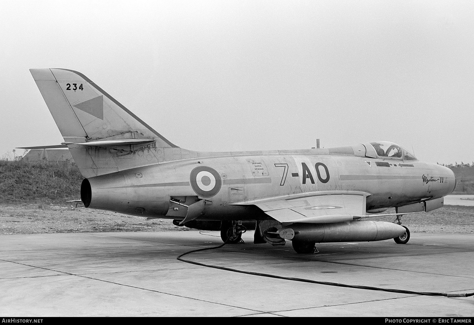Aircraft Photo of 234 | Dassault MD-454 Mystere IVA | France - Air Force | AirHistory.net #761603