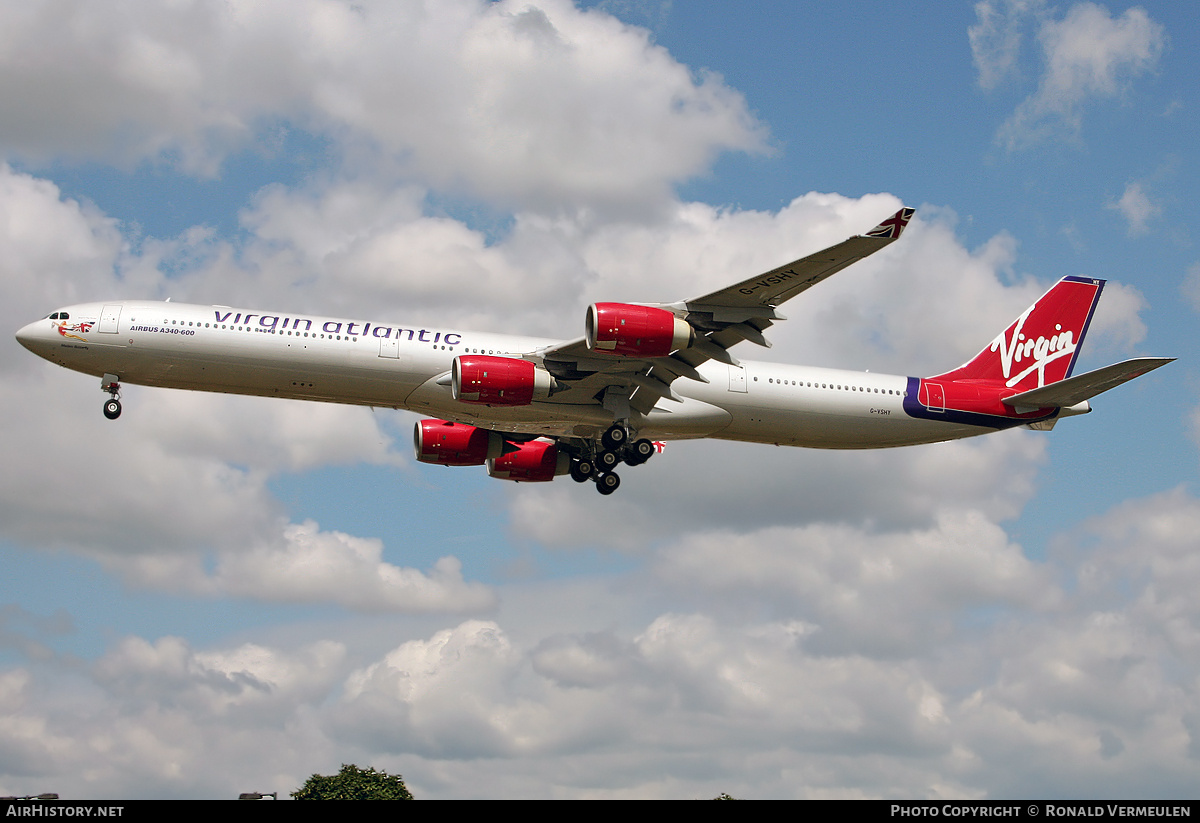 Aircraft Photo of G-VSHY | Airbus A340-642 | Virgin Atlantic Airways | AirHistory.net #761630