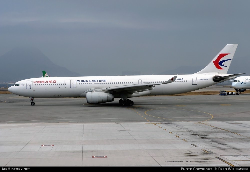 Aircraft Photo of B-6119 | Airbus A330-343E | China Eastern Airlines | AirHistory.net #761648