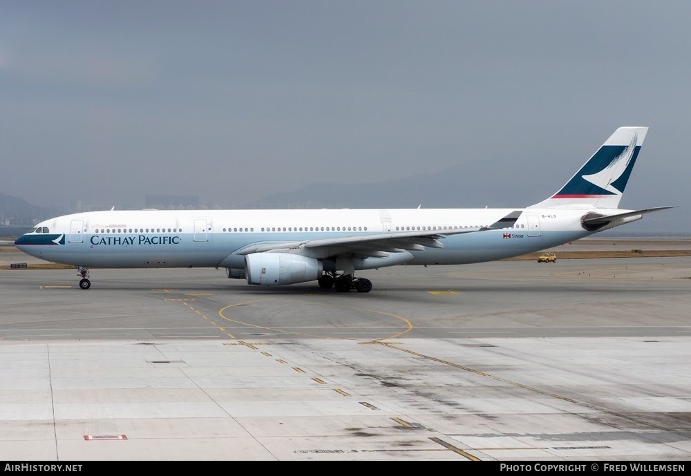 Aircraft Photo of B-HLO | Airbus A330-343E | Cathay Pacific Airways | AirHistory.net #761650