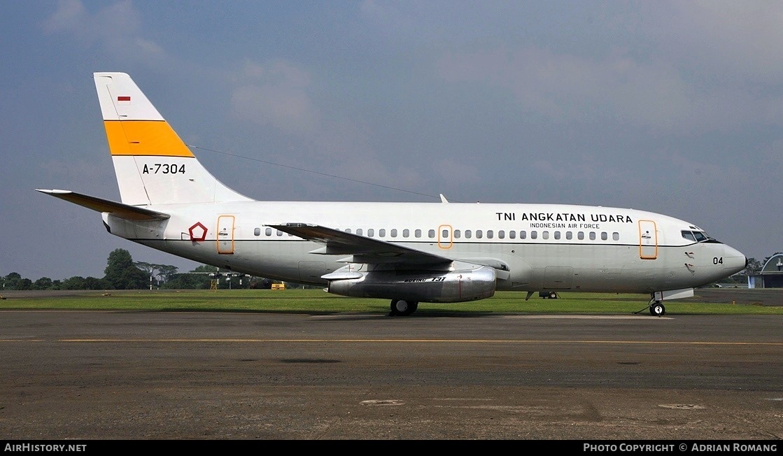 Aircraft Photo of A-7304 | Boeing 737-2Q8/Adv | Indonesia - Air Force | AirHistory.net #761657