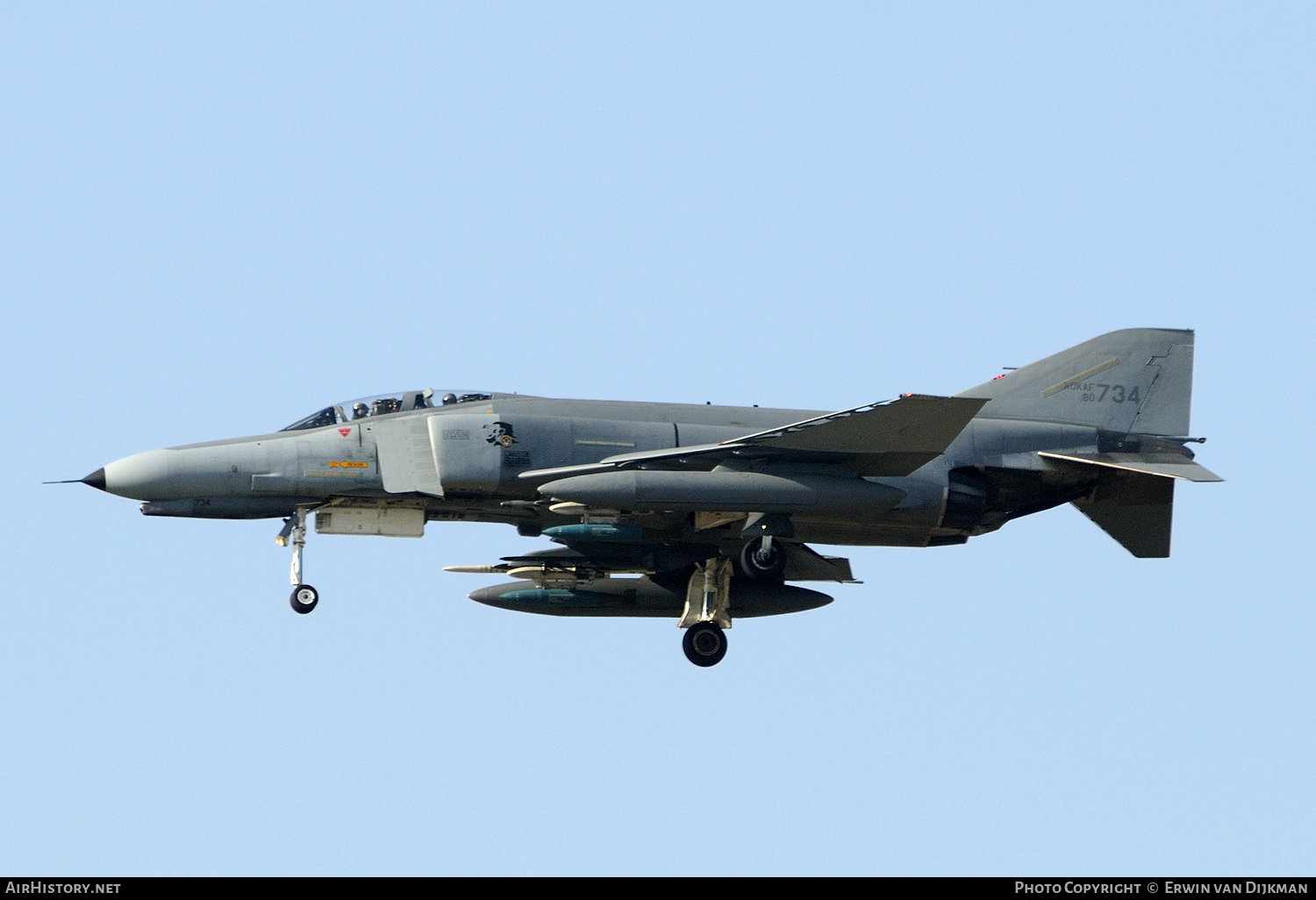 Aircraft Photo of 80-734 | McDonnell Douglas F-4E Phantom II | South Korea - Air Force | AirHistory.net #761729