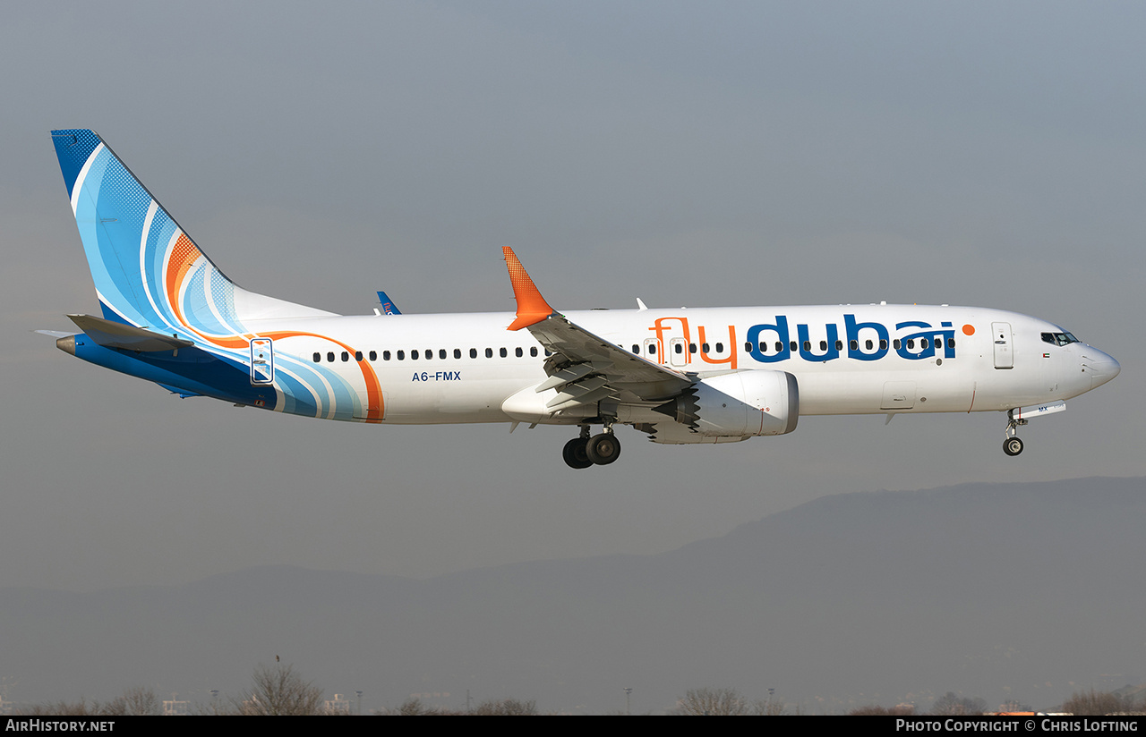 Aircraft Photo of A6-FMX | Boeing 737-8 Max 8 | Flydubai | AirHistory.net #761741