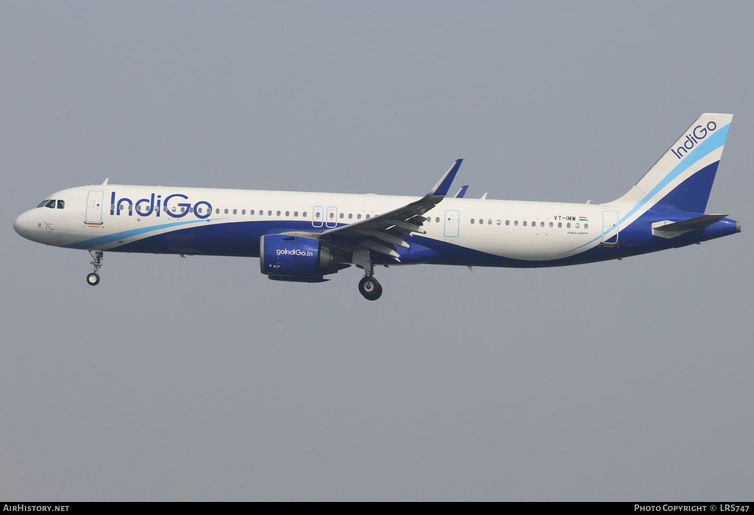 Aircraft Photo of VT-IMW | Airbus A321-252NX | IndiGo | AirHistory.net #761827