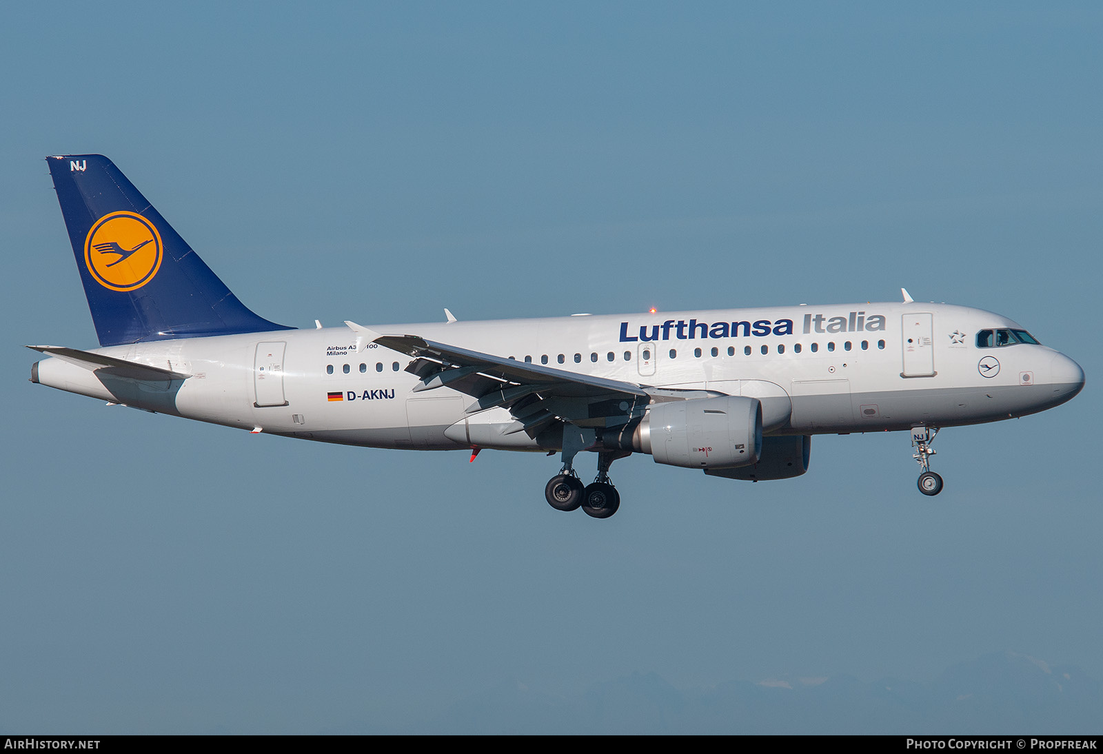 Aircraft Photo of D-AKNJ | Airbus A319-112 | Lufthansa Italia | AirHistory.net #761832