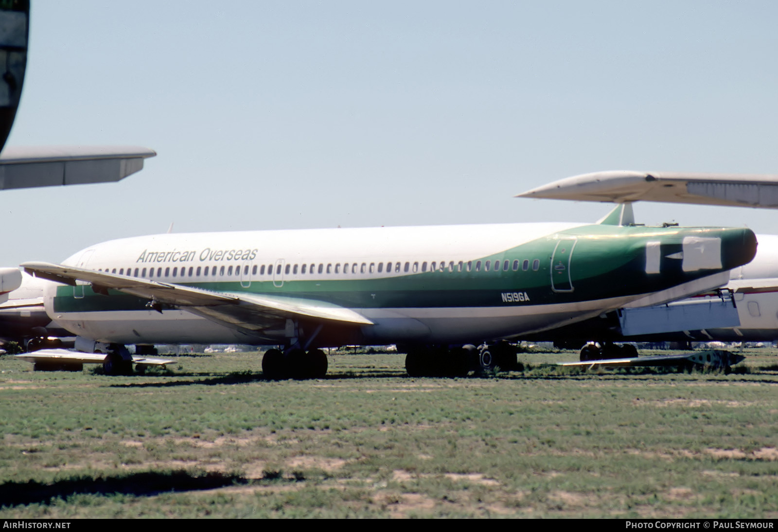Aircraft Photo of N519GA | Boeing 707-123B | American Overseas Airlines | AirHistory.net #761867