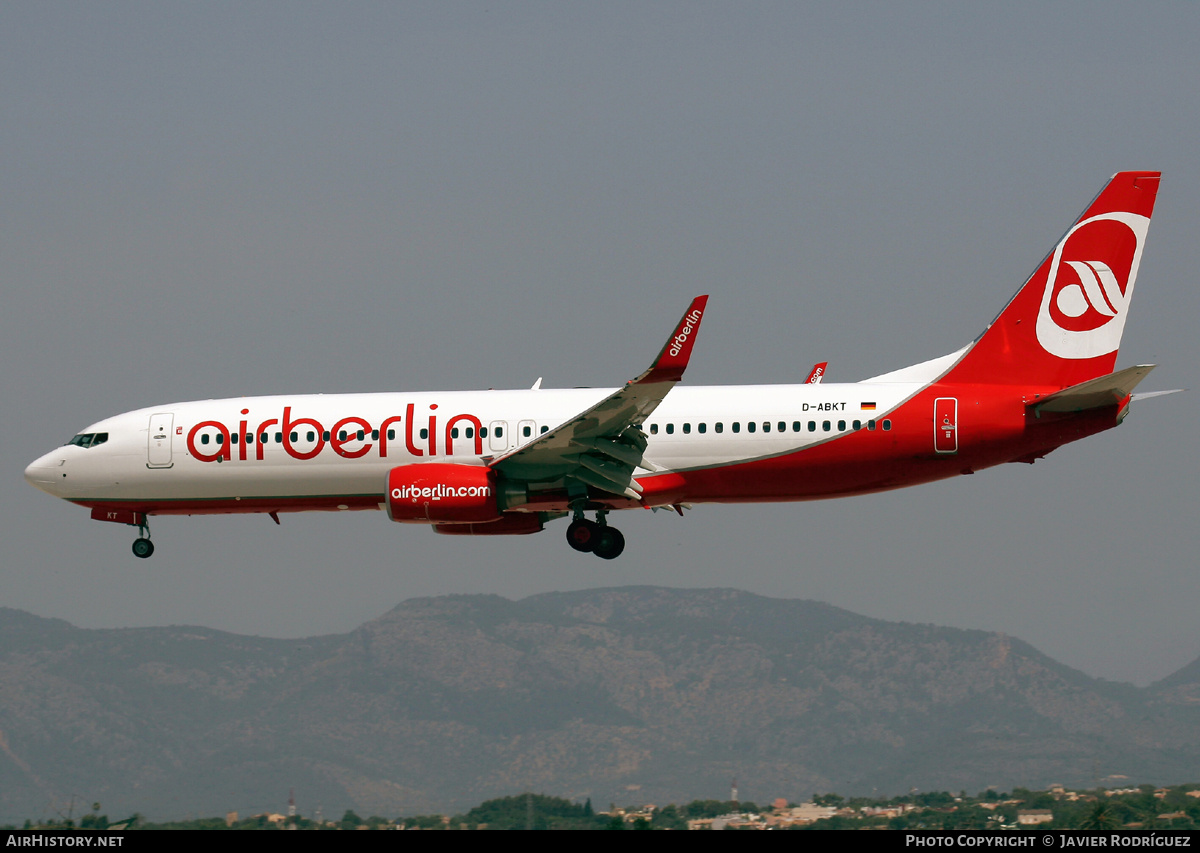 Aircraft Photo of D-ABKT | Boeing 737-86J | Air Berlin | AirHistory.net #762036
