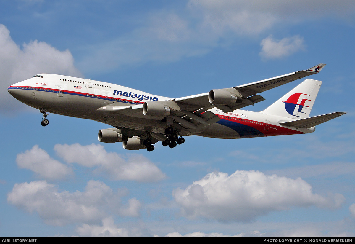 Aircraft Photo of 9M-MPO | Boeing 747-4H6 | Malaysia Airlines | AirHistory.net #762079