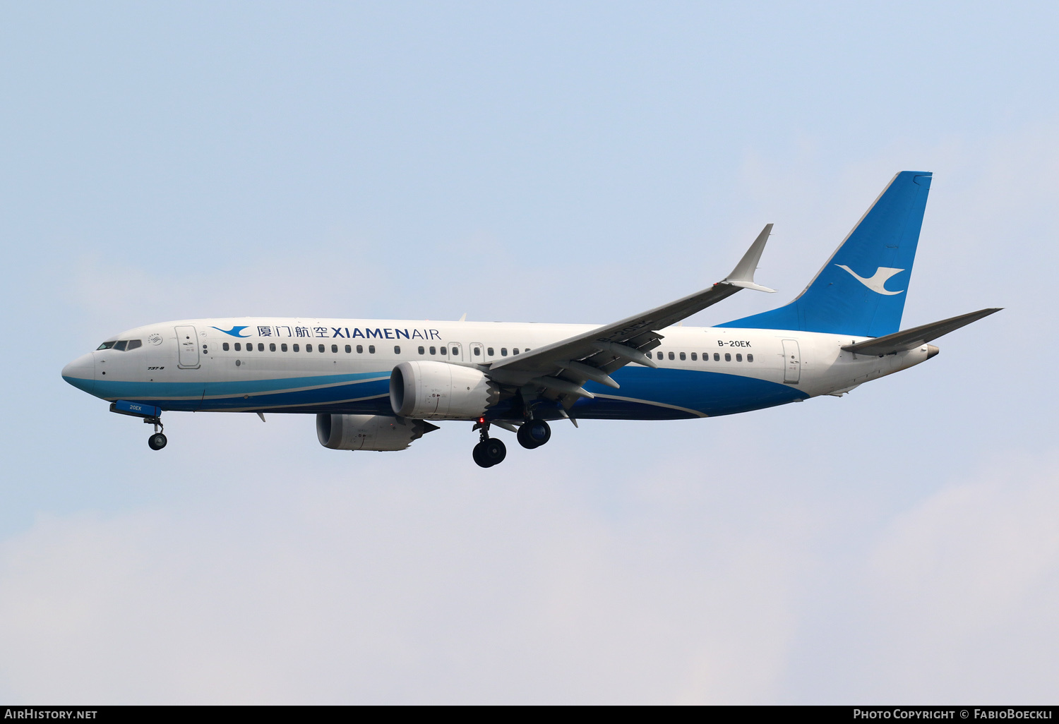 Aircraft Photo of B-20EK | Boeing 737-8 Max 8 | Xiamen Airlines | AirHistory.net #762122