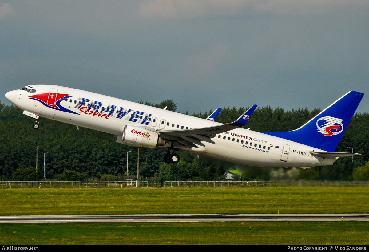Aircraft Photo of HA-LKB | Boeing 737-8CX | Travel Service | AirHistory.net #762130
