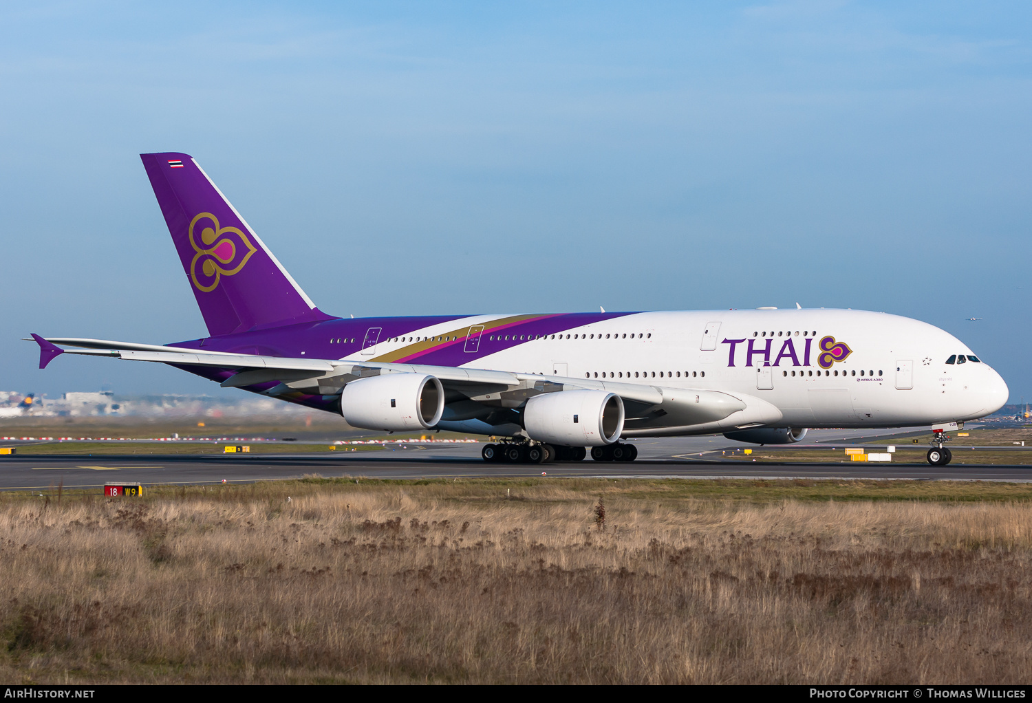 Aircraft Photo of HS-TUB | Airbus A380-841 | Thai Airways International | AirHistory.net #762148
