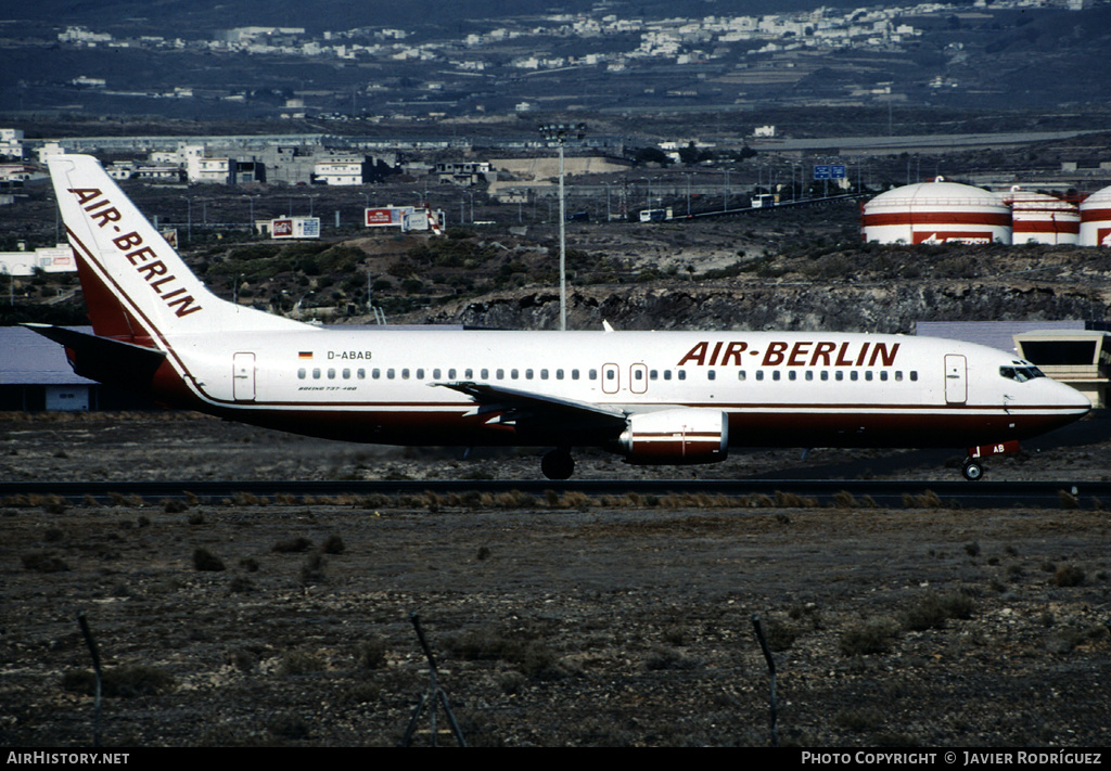 Aircraft Photo of D-ABAB | Boeing 737-4K5 | Air Berlin | AirHistory.net #762266