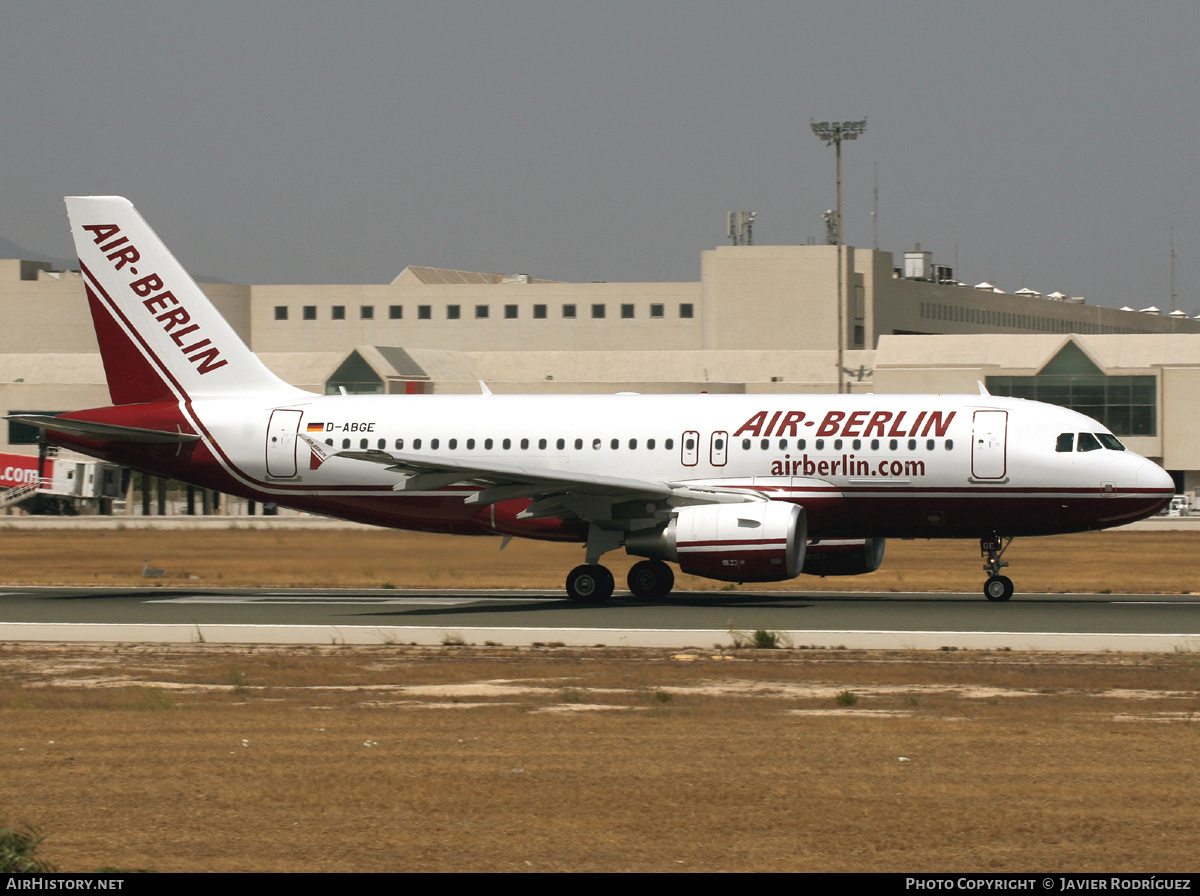Aircraft Photo of D-ABGE | Airbus A319-112 | Air Berlin | AirHistory.net #762300