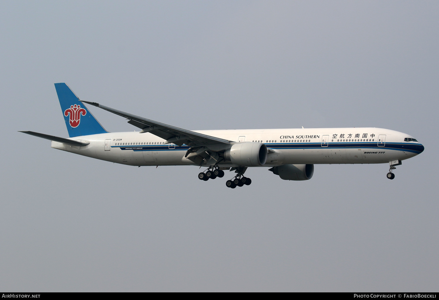 Aircraft Photo of B-20DM | Boeing 777-31BER | China Southern Airlines | AirHistory.net #762304