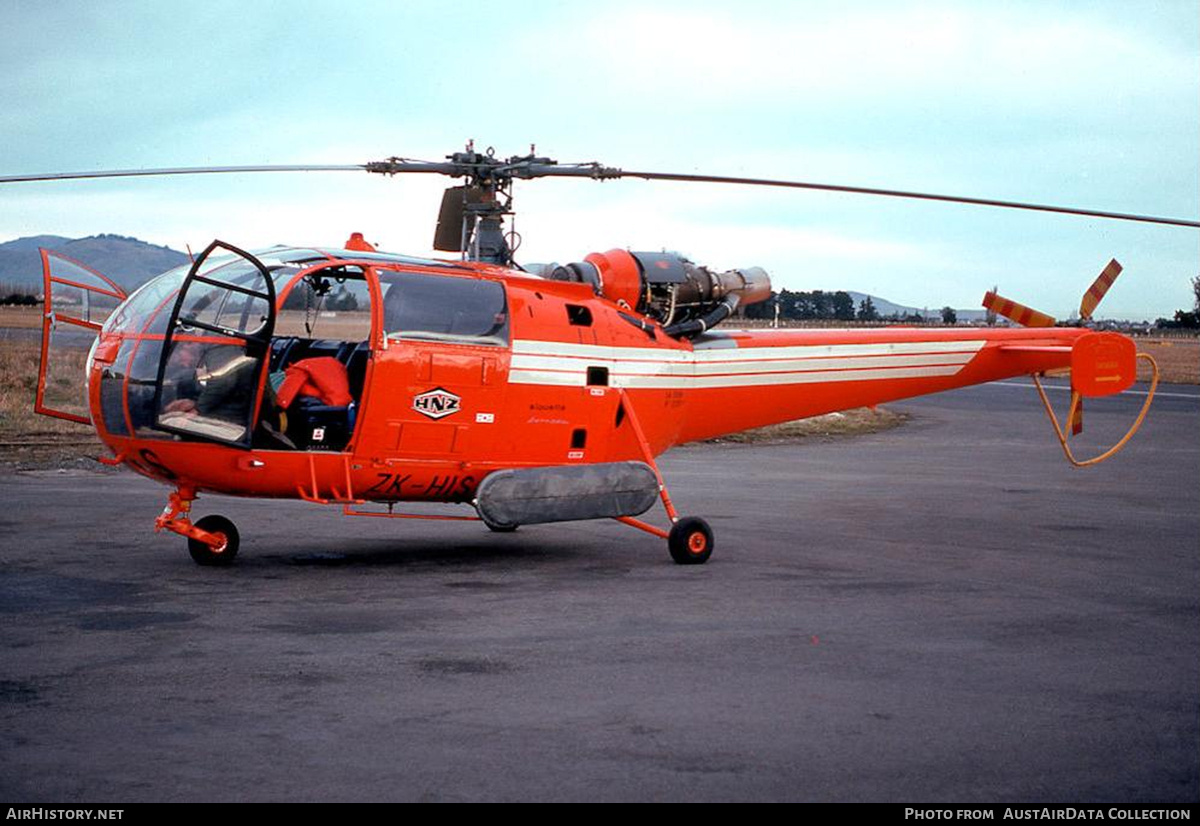 Aircraft Photo of ZK-HIS | Aerospatiale SA-319B Alouette III | Helicopters NZ | AirHistory.net #762342