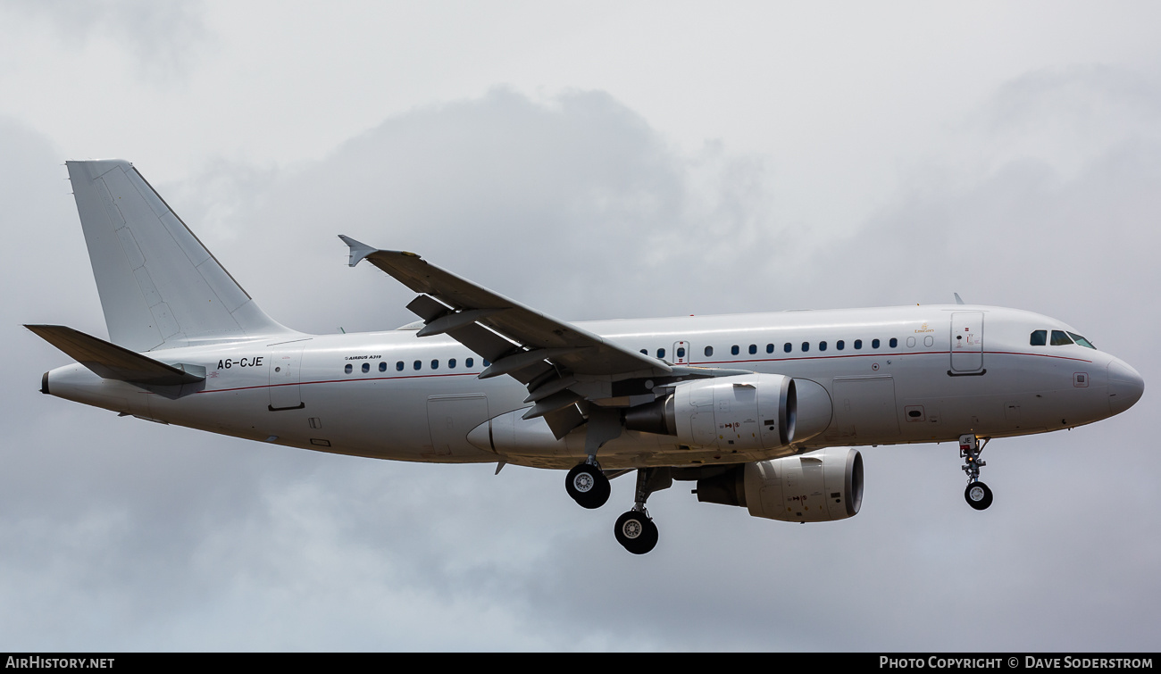 Aircraft Photo of A6-CJE | Airbus ACJ319 (A319-115/CJ) | AirHistory.net #762363