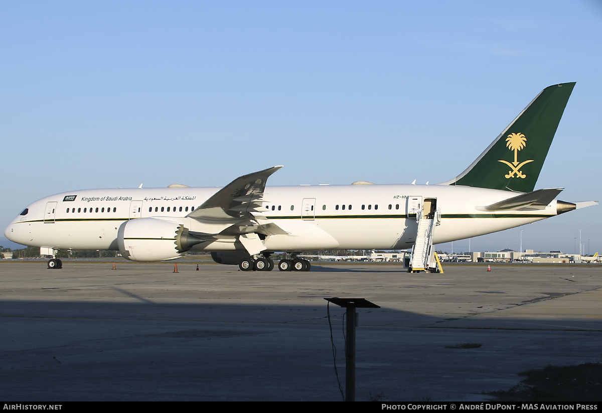 Aircraft Photo of HZ-HM3 | Boeing 787-8 BBJ | Kingdom of Saudi Arabia | AirHistory.net #762366