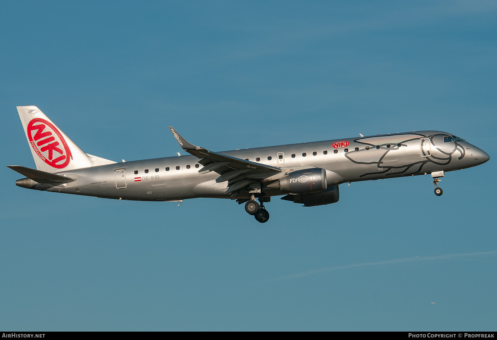 Aircraft Photo of OE-IHB | Embraer 190LR (ERJ-190-100LR) | Niki | AirHistory.net #762422