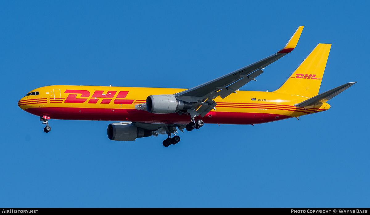 Aircraft Photo of VH-FKX | Boeing 767-3JHF | DHL International | AirHistory.net #762426