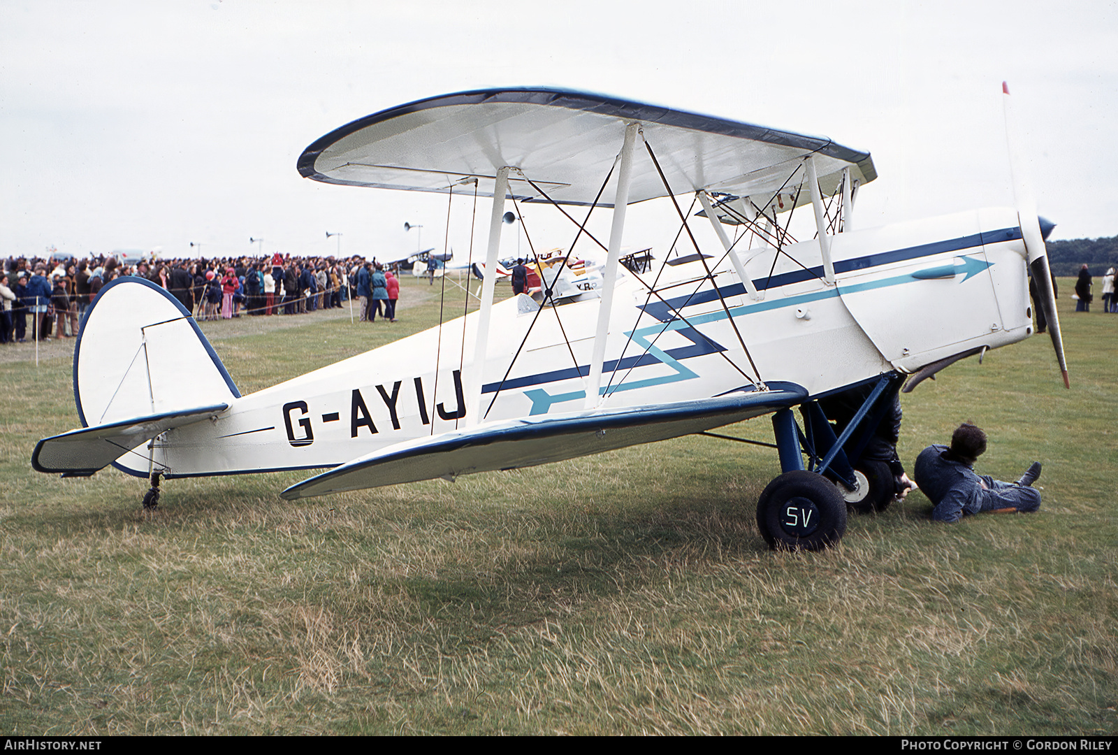 Aircraft Photo of G-AYIJ | Stampe-Vertongen SV-4B | AirHistory.net #762489