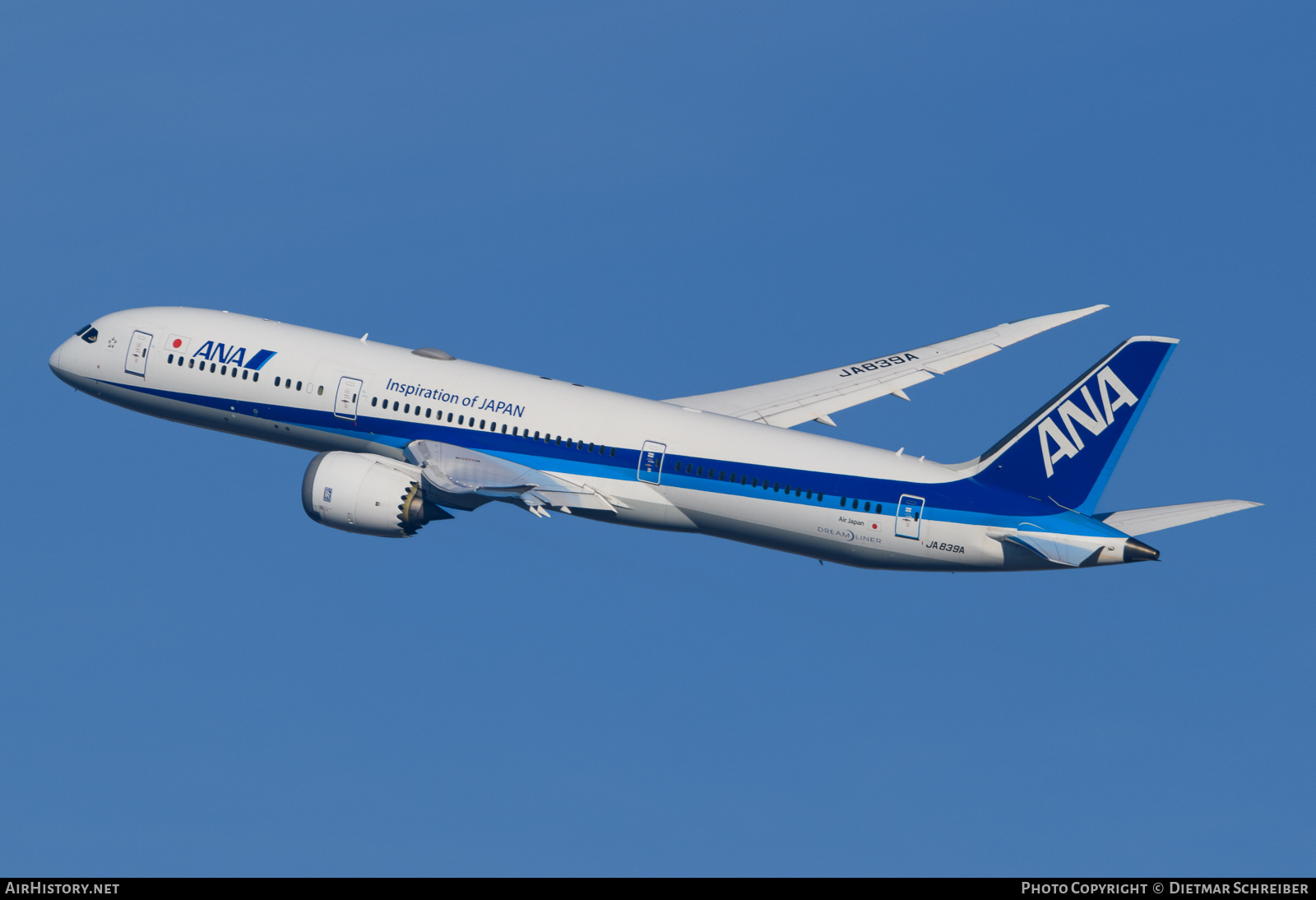 Aircraft Photo of JA839A | Boeing 787-9 Dreamliner | All Nippon Airways - ANA | AirHistory.net #762490
