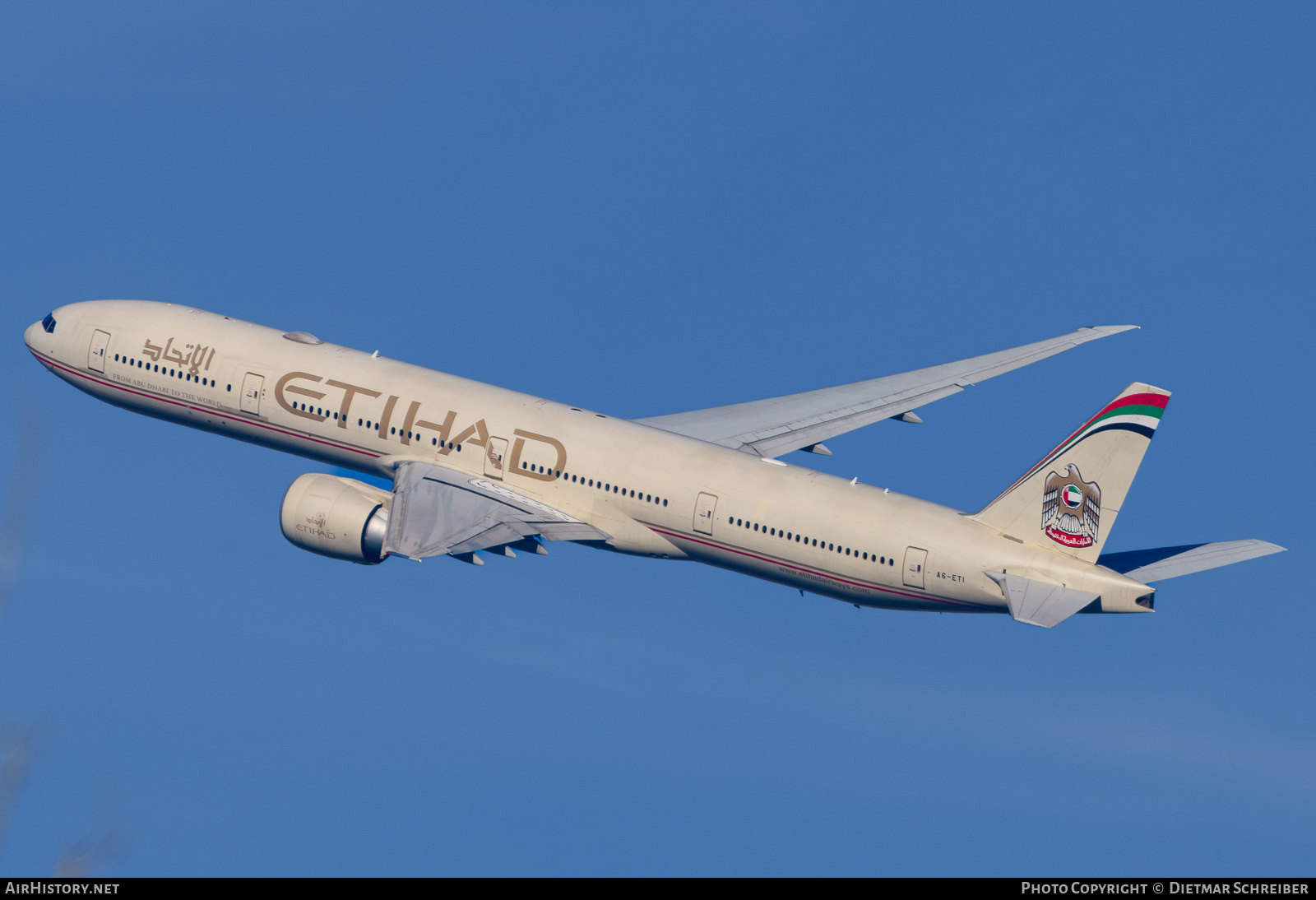 Aircraft Photo of A6-ETI | Boeing 777-3FX/ER | Etihad Airways | AirHistory.net #762492