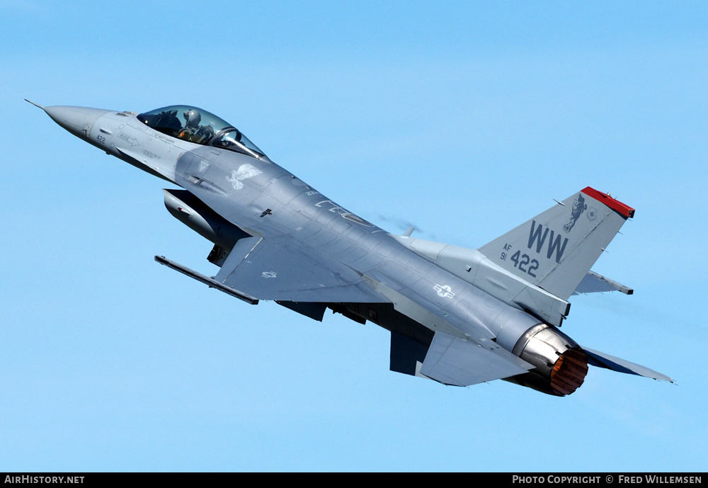 Aircraft Photo of 91-0422 / AF91-422 | Lockheed F-16CM Fighting Falcon | USA - Air Force | AirHistory.net #762518