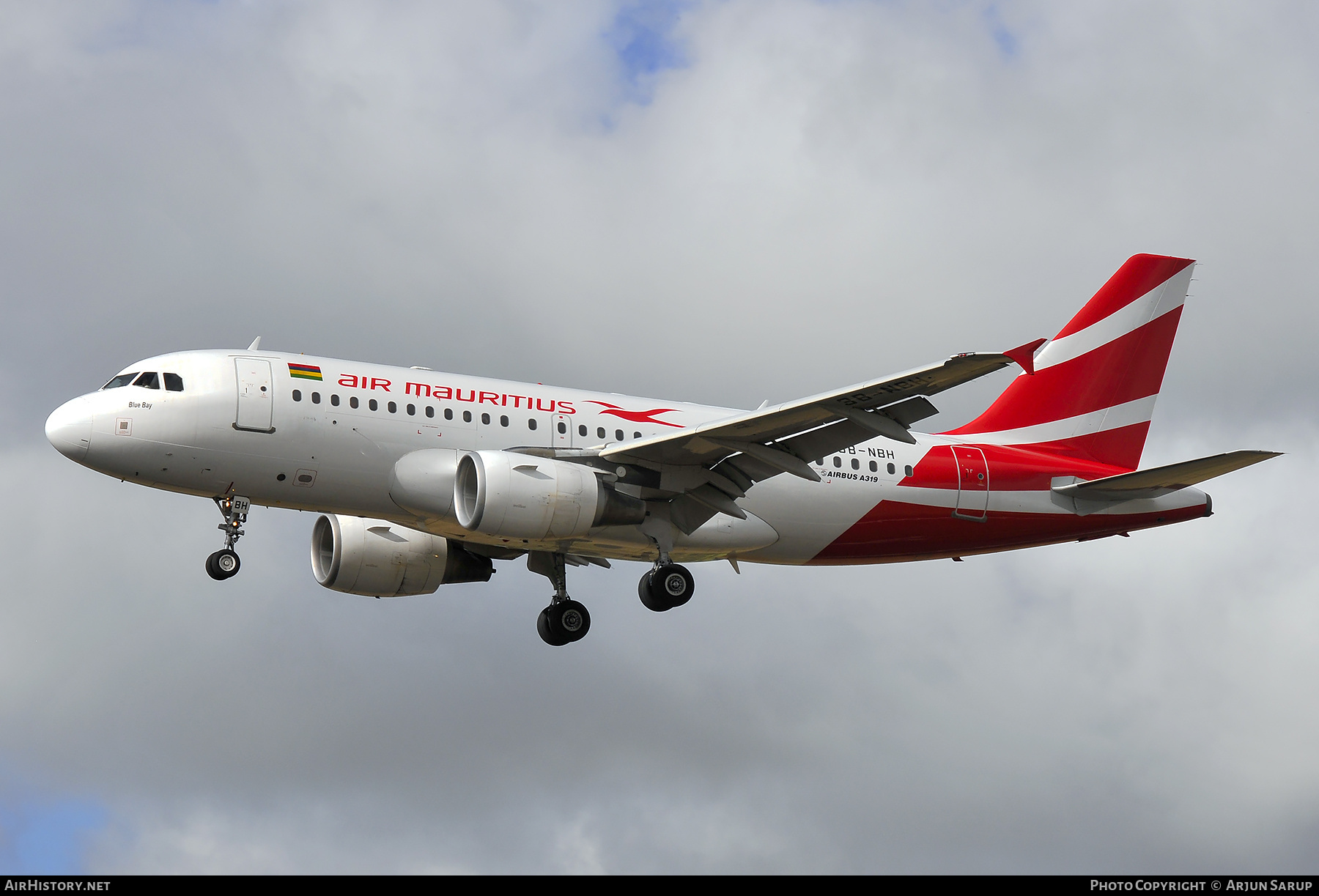 Aircraft Photo of 3B-NBH | Airbus A319-112 | Air Mauritius | AirHistory.net #762530
