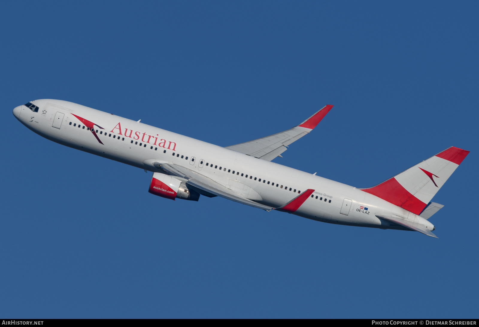 Aircraft Photo of OE-LAZ | Boeing 767-3Z9/ER | Austrian Airlines | AirHistory.net #762545