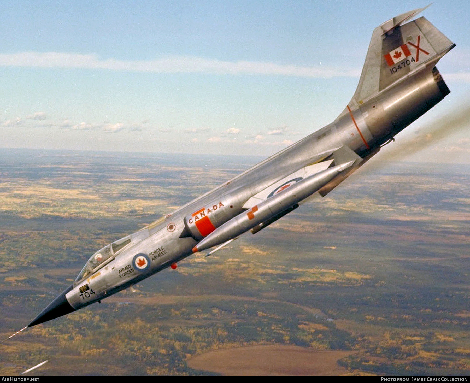 Aircraft Photo of 104704 | Canadair CF-104 Starfighter | Canada - Air Force | AirHistory.net #762636
