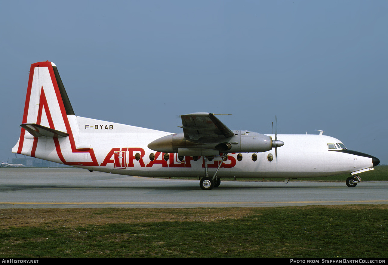 Aircraft Photo of F-BYAB | Fokker F27-600 Friendship | Air Alpes | AirHistory.net #762638