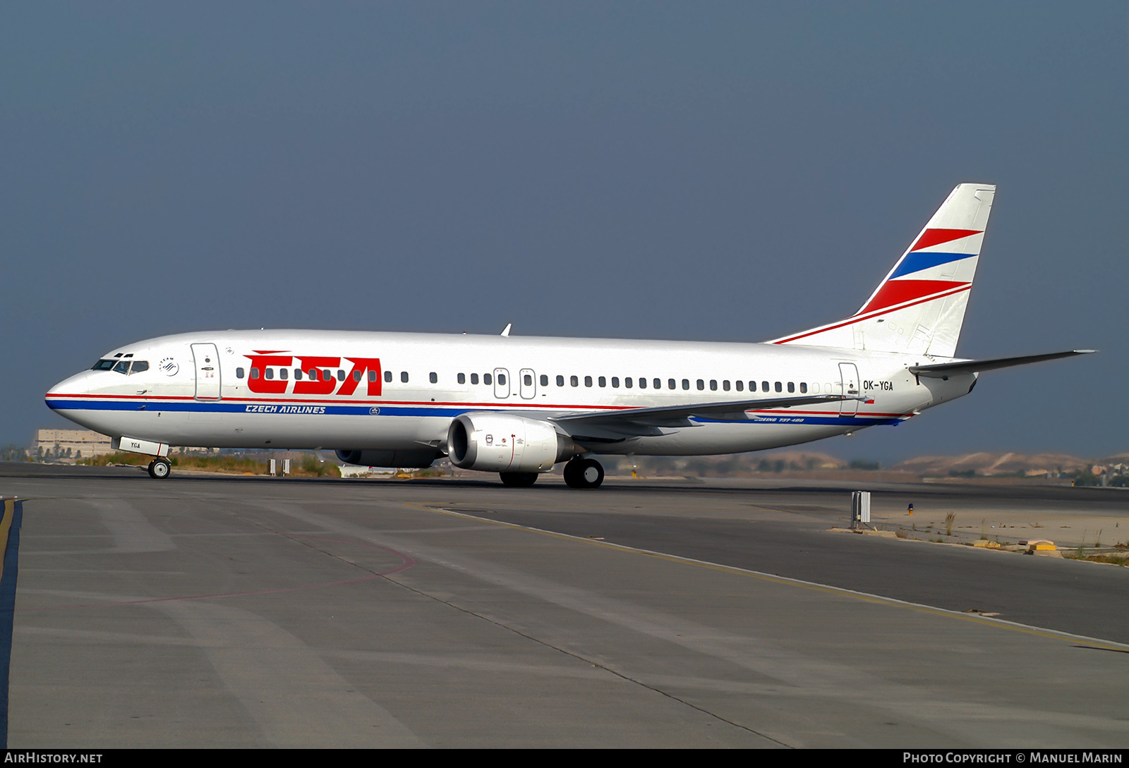 Aircraft Photo of OK-YGA | Boeing 737-4Q8 | ČSA - Czech Airlines | AirHistory.net #762645
