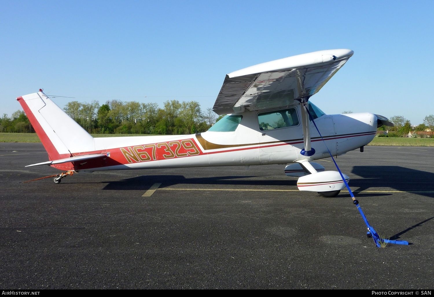 Aircraft Photo of N67329 | Cessna 152 Taildragger | AirHistory.net #762723