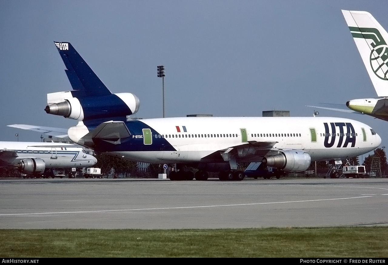 Aircraft Photo of F-BTDC | McDonnell Douglas DC-10-30 | UTA - Union de Transports Aériens | AirHistory.net #762729