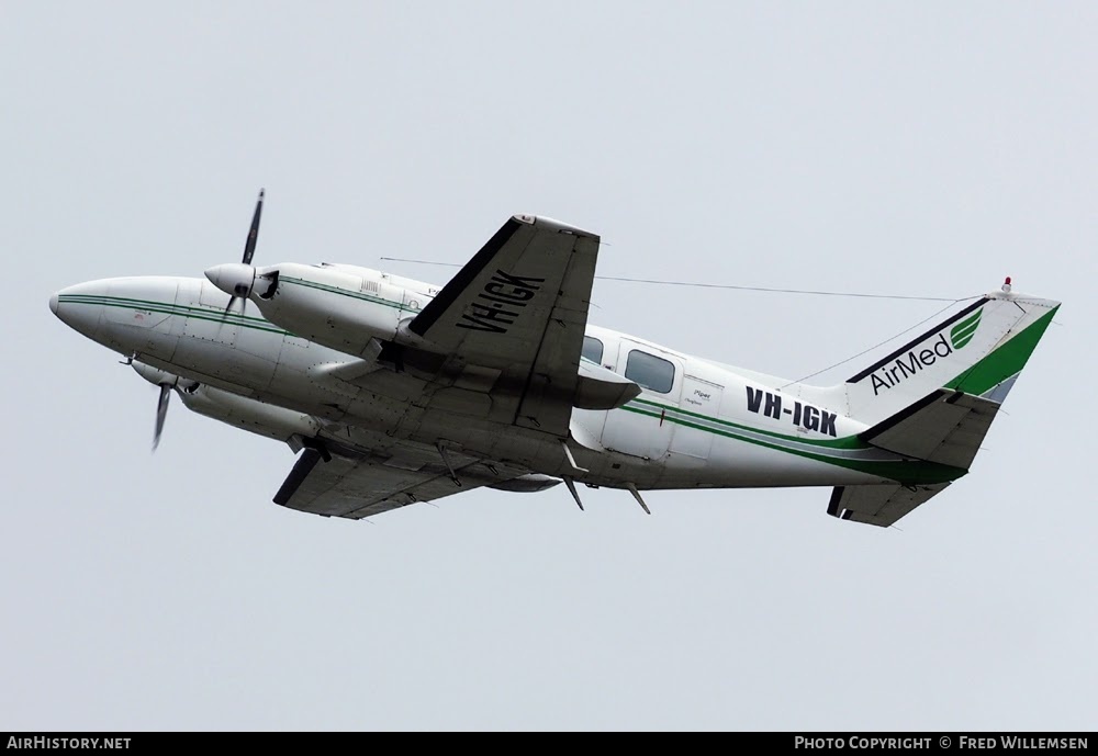 Aircraft Photo of VH-IGK | Piper PA-31-350 Navajo Chieftain | AirMed | AirHistory.net #762753