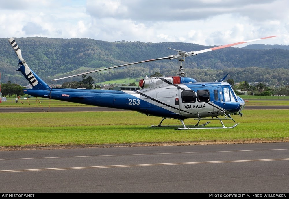 Aircraft Photo of C-GRUV | Bell 205A-1 | Valhalla Helicopters | AirHistory.net #762757