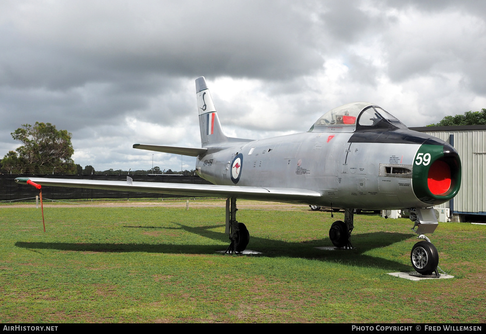 Aircraft Photo of A94-959 | Commonwealth CA-27 Sabre Mk32 | Australia - Air Force | AirHistory.net #762761
