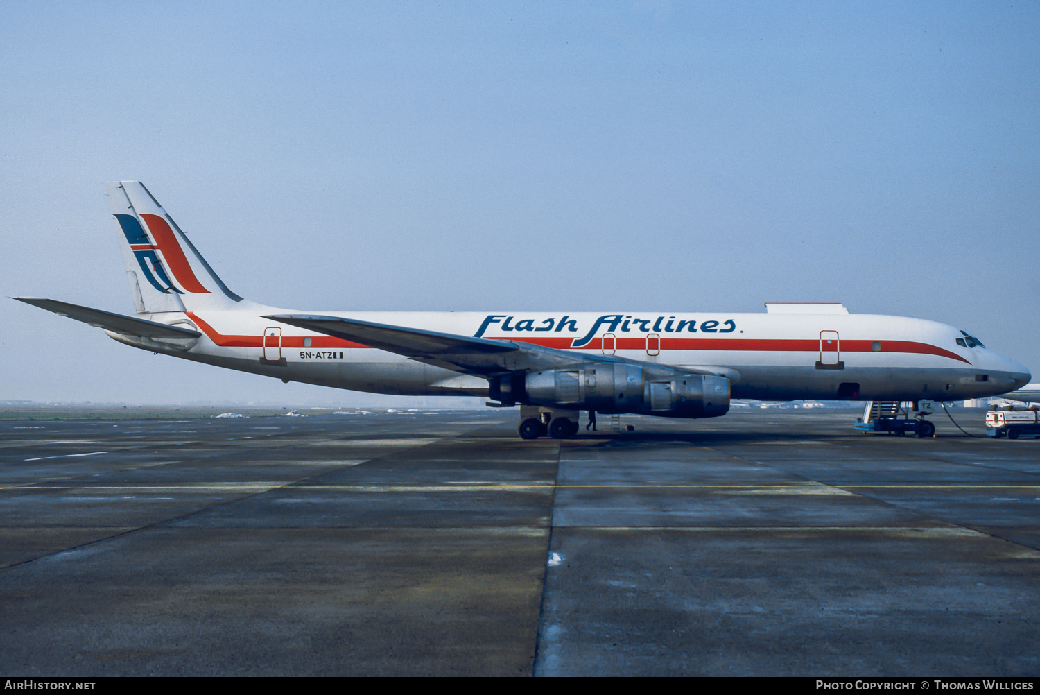 Aircraft Photo of 5N-ATZ | McDonnell Douglas DC-8-55CF Jet Trader | Flash Airlines | AirHistory.net #762766