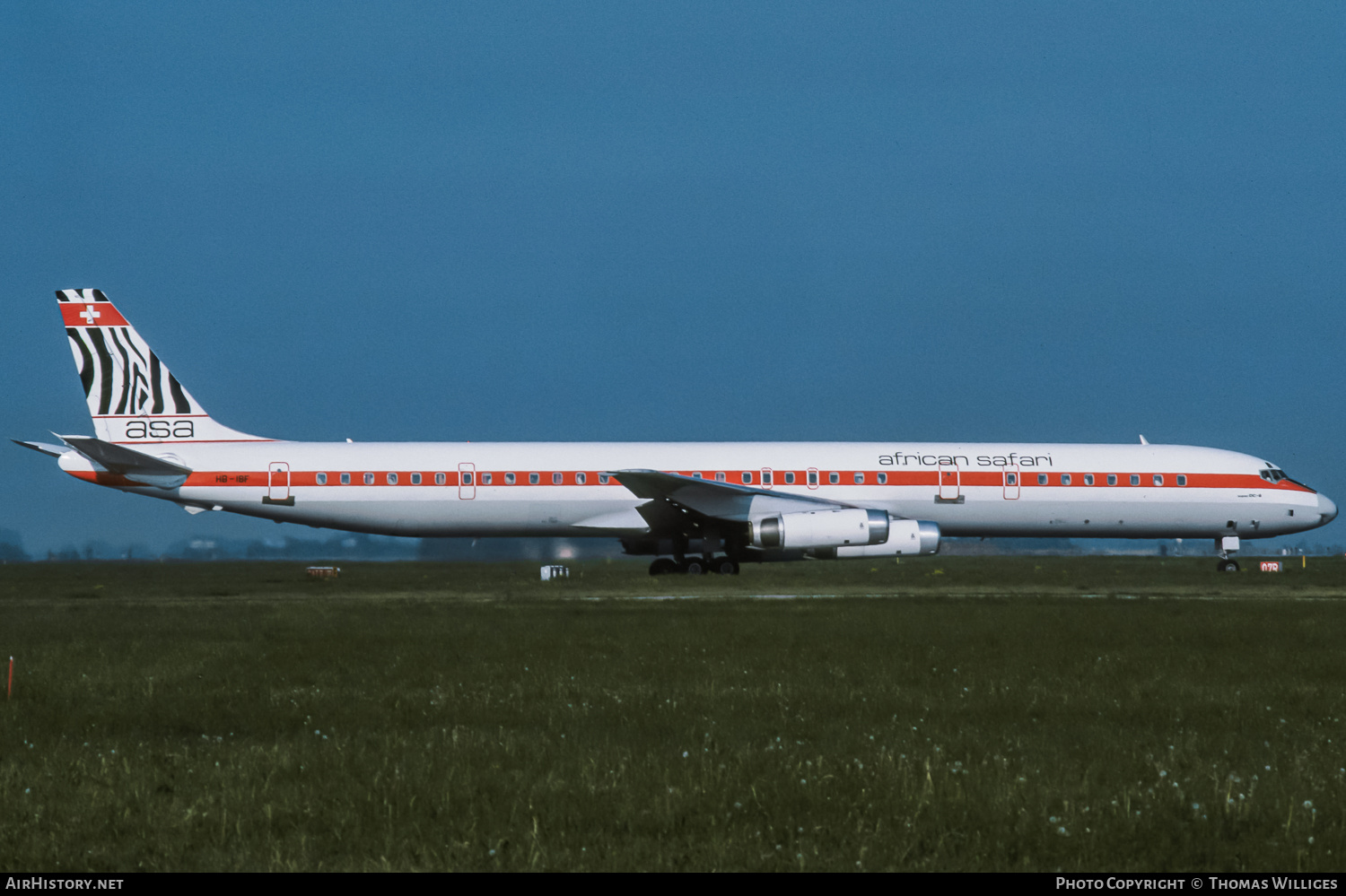 Aircraft Photo of HB-IBF | McDonnell Douglas DC-8-63 | African Safari Airways - ASA | AirHistory.net #762813