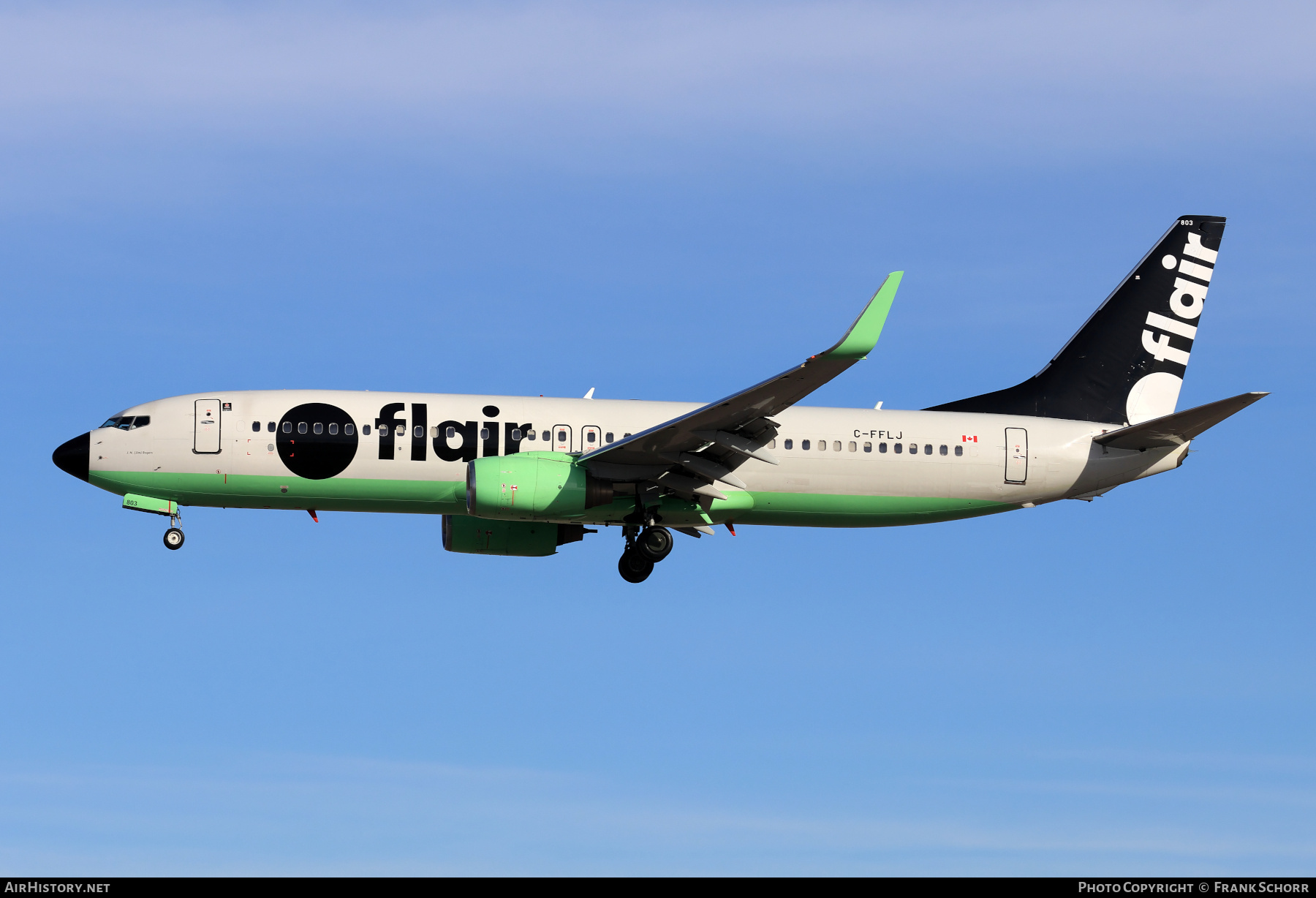 Aircraft Photo of C-FFLJ | Boeing 737-86J | Flair Airlines | AirHistory.net #762818