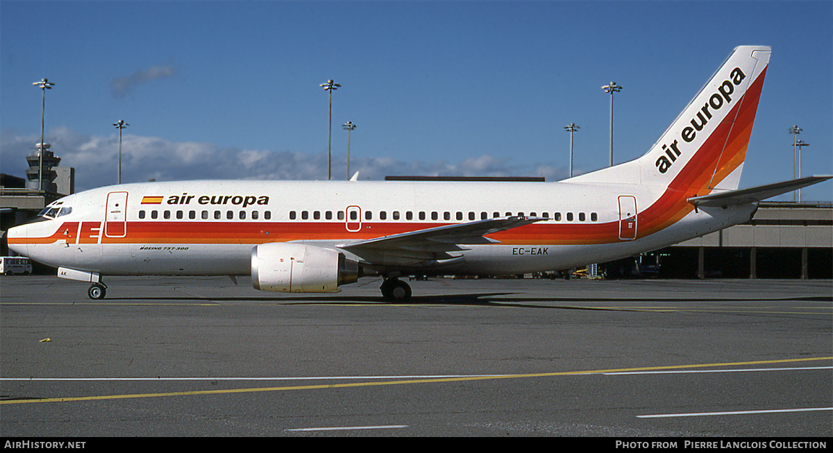 Aircraft Photo of EC-EAK | Boeing 737-3Q8 | Air Europa | AirHistory.net #762833
