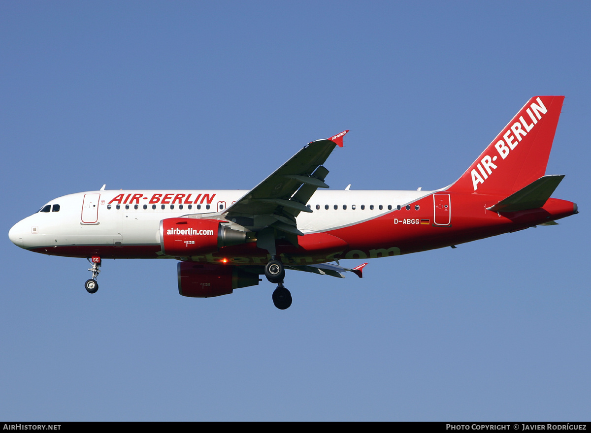 Aircraft Photo of D-ABGG | Airbus A319-112 | Air Berlin | AirHistory.net #762855