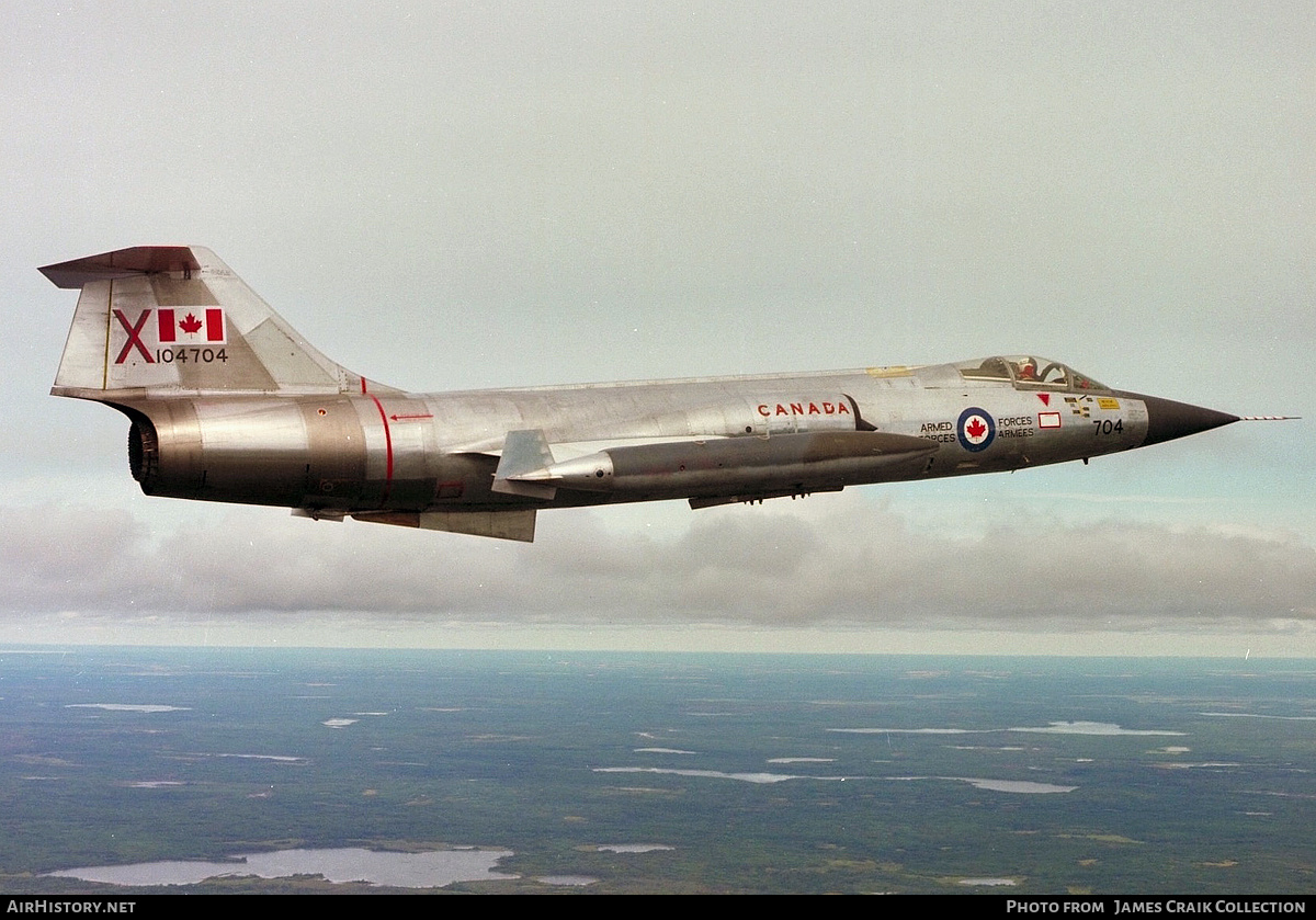 Aircraft Photo of 104704 | Canadair CF-104 Starfighter | Canada - Air Force | AirHistory.net #762865