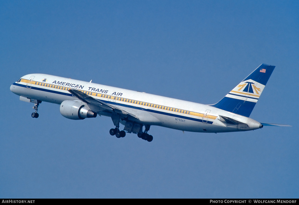 Aircraft Photo of N750AT | Boeing 757-212 | American Trans Air - ATA | AirHistory.net #762881