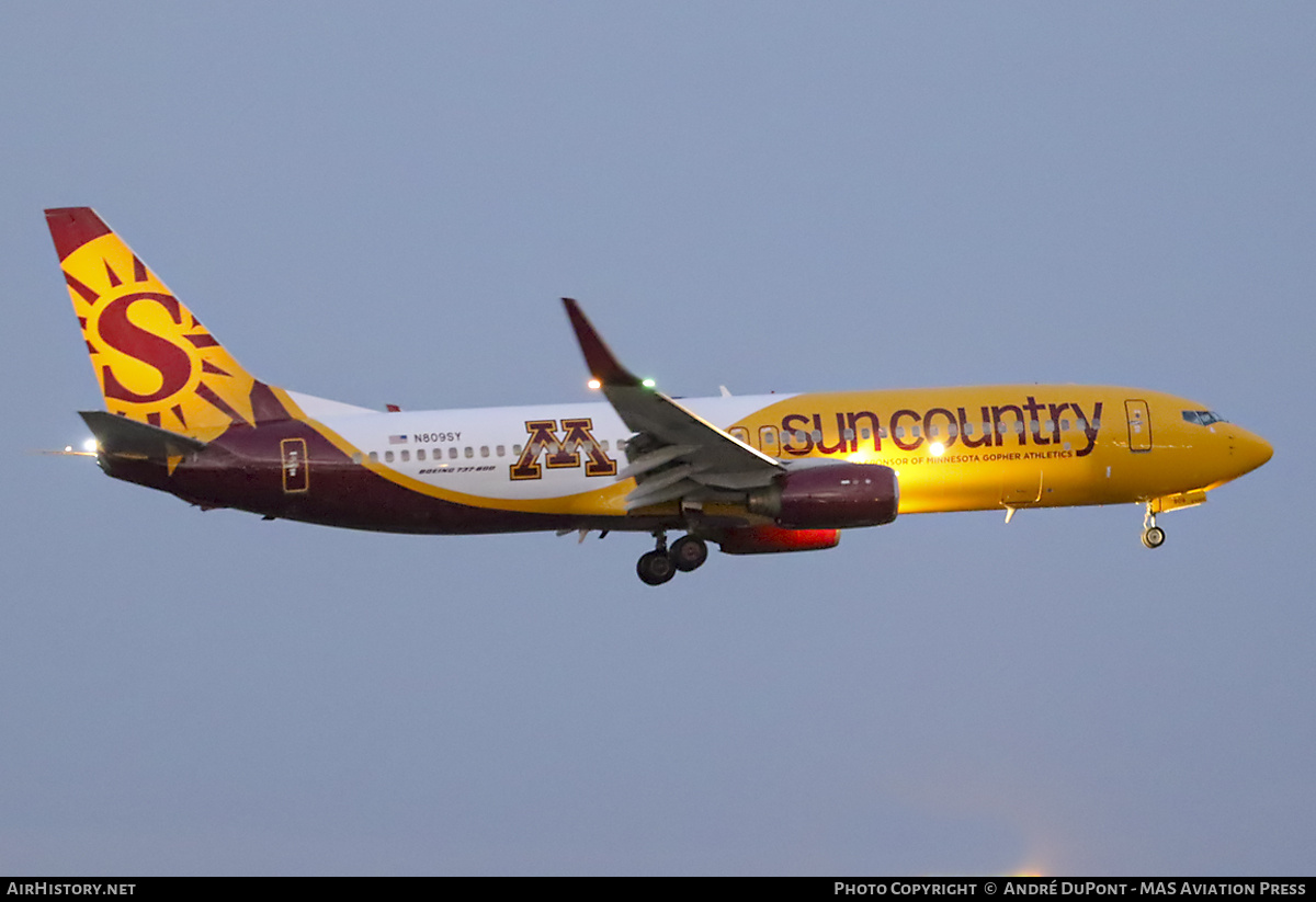 Aircraft Photo of N809SY | Boeing 737-8Q8 | Sun Country Airlines | AirHistory.net #762922