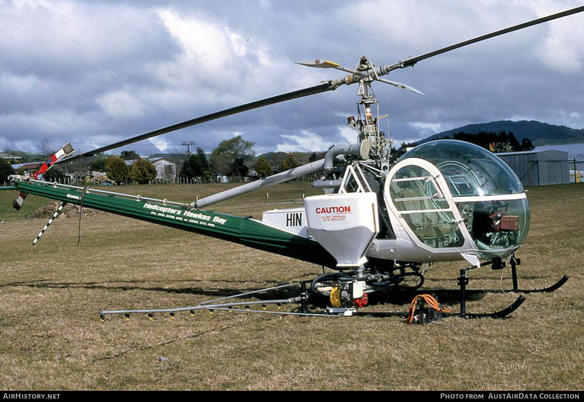 Aircraft Photo of ZK-HIN / HIN | Hiller UH-12E | Helicopters Hawkes Bay | AirHistory.net #762924