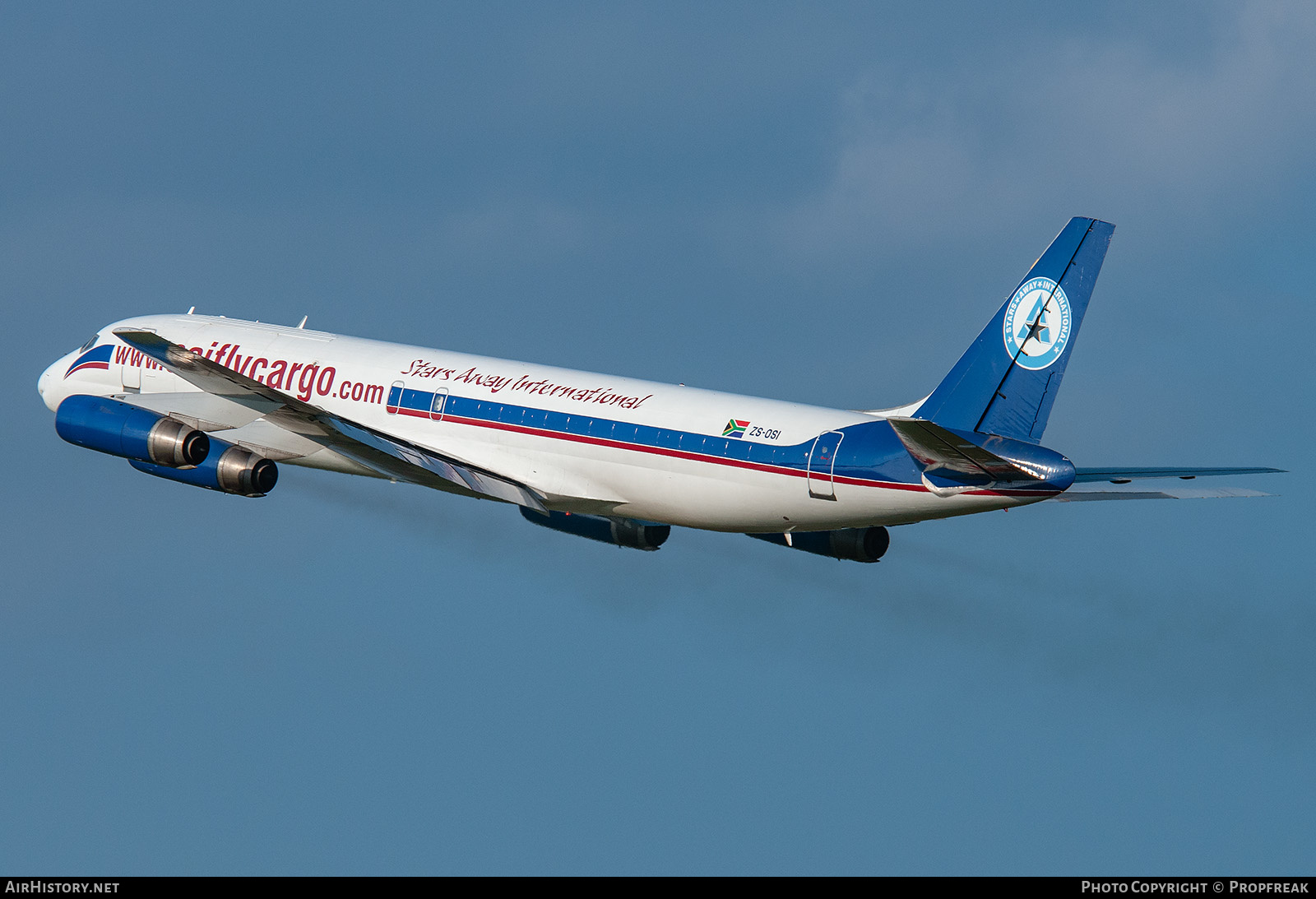 Aircraft Photo of ZS-OSI | McDonnell Douglas DC-8-62(F) | Stars Away International | AirHistory.net #762976