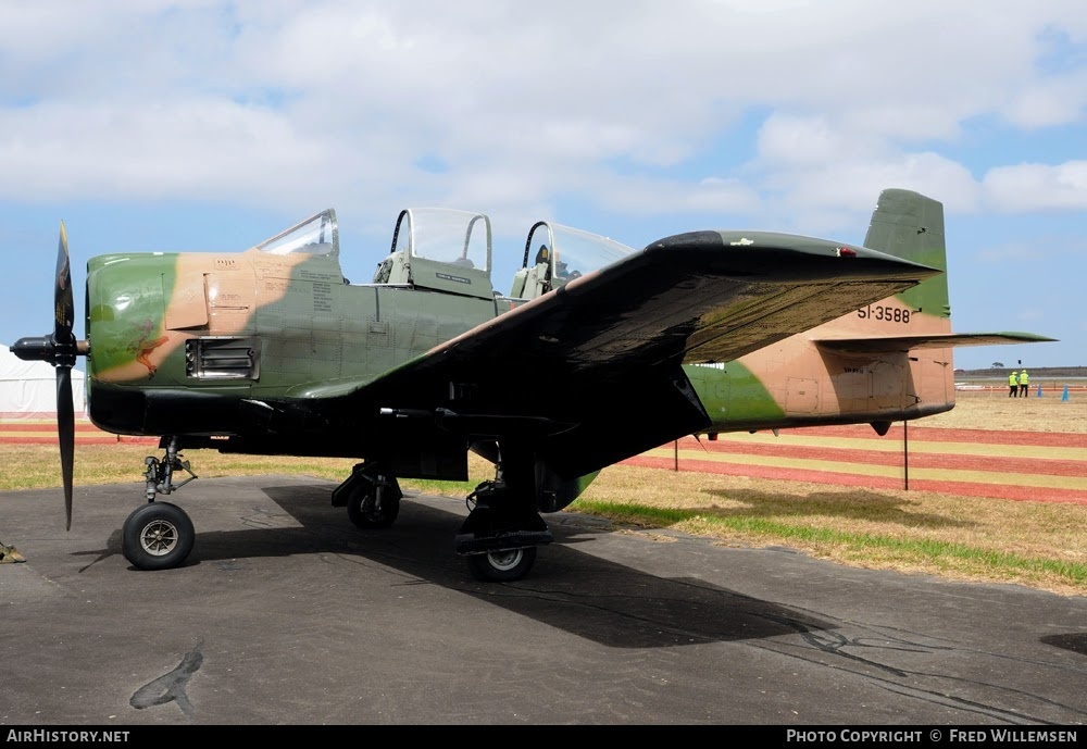 Aircraft Photo of VH-PFM / 51-3588 | North American T-28D Trojan | USA - Air Force | AirHistory.net #763010